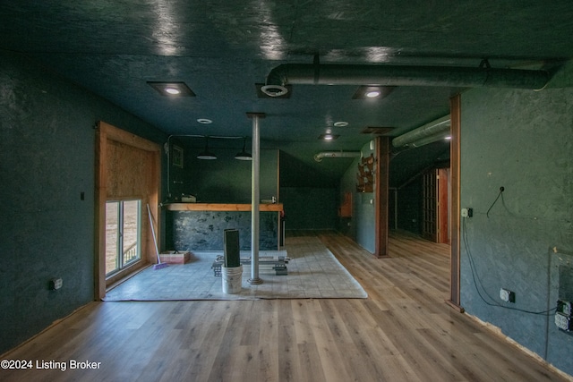 interior space featuring light hardwood / wood-style floors