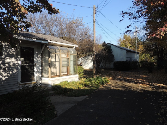 view of property exterior