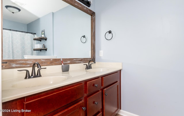 bathroom featuring vanity