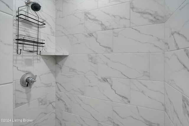 room details with tiled shower