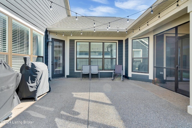 view of patio / terrace featuring a grill