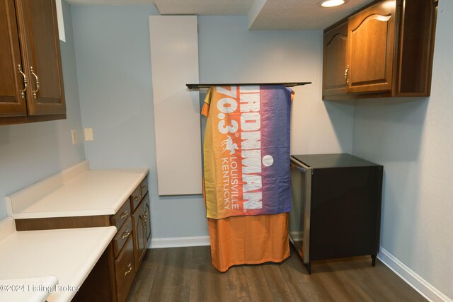 kitchen featuring dark hardwood / wood-style flooring