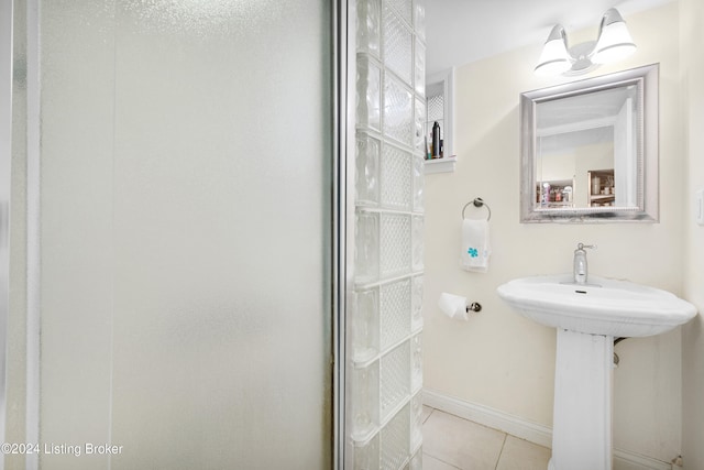 bathroom featuring tile patterned floors