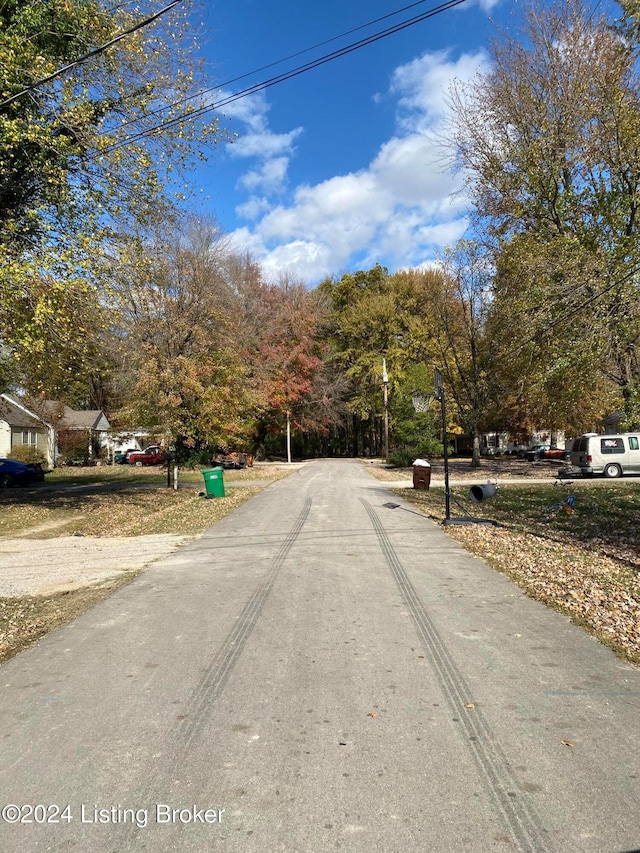 view of road