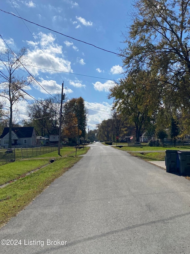 view of road