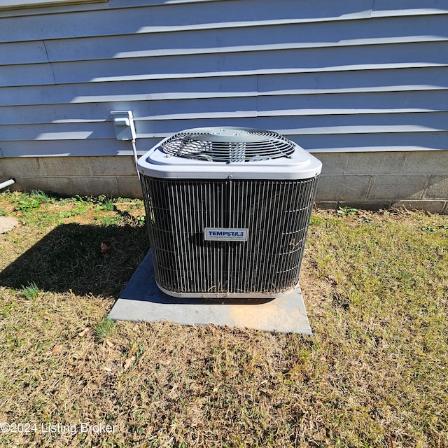 exterior details with central air condition unit