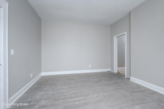 empty room featuring light hardwood / wood-style floors