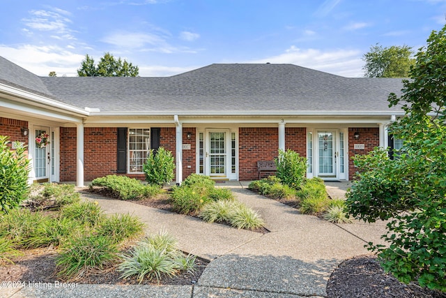 view of ranch-style home