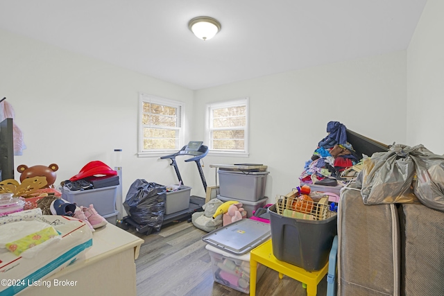 interior space featuring light wood-type flooring