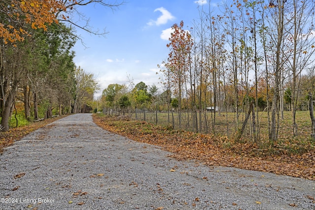 view of road