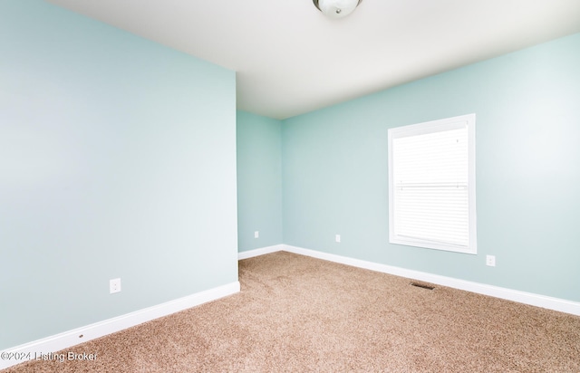 view of carpeted empty room