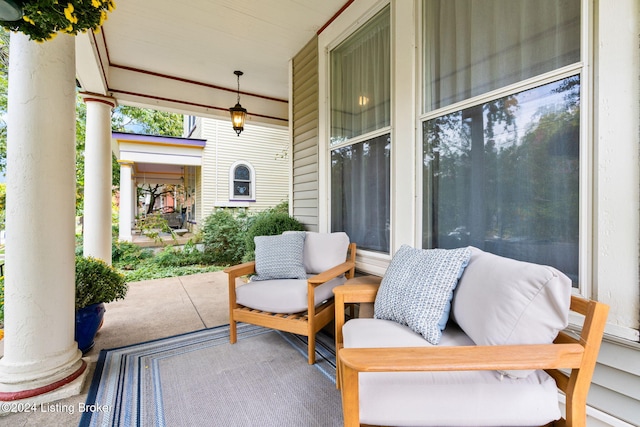 view of patio / terrace featuring a porch