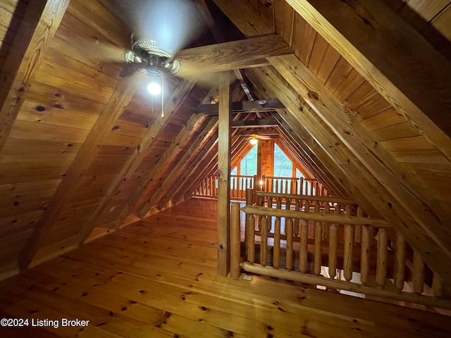 view of attic