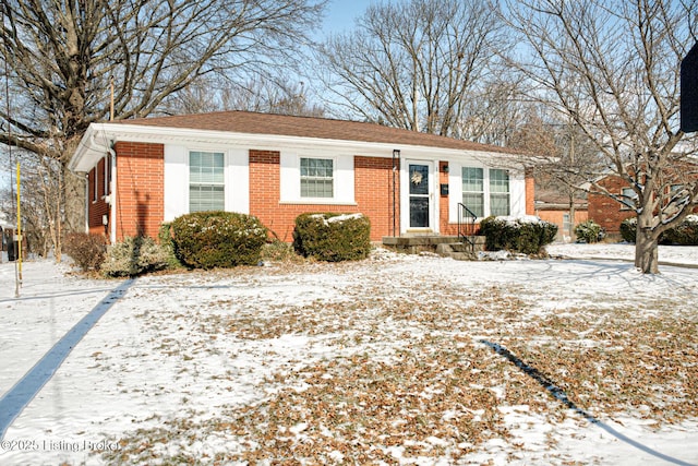 view of front of house with brick siding