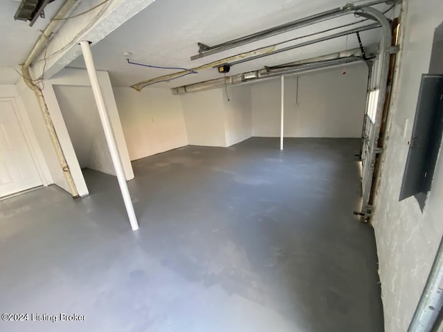 view of basement