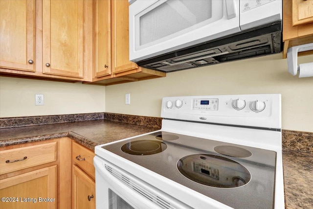 kitchen with white appliances