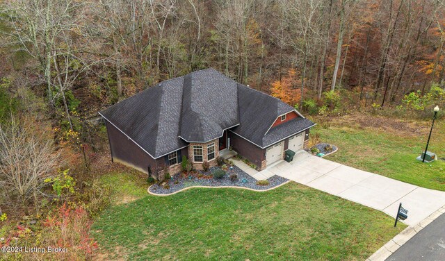 304 Hidden Falls Dr, Mt Washington, KY 40047 - view of subject property featuring a forest