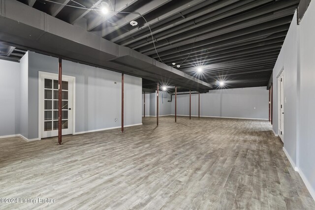 304 Hidden Falls Dr, Mt Washington, KY 40047 - finished below grade area featuring wood finished floors and baseboards