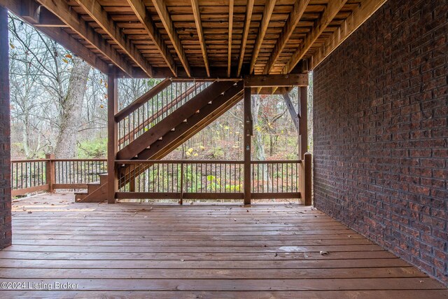 304 Hidden Falls Dr, Mt Washington, KY 40047 - deck with stairs