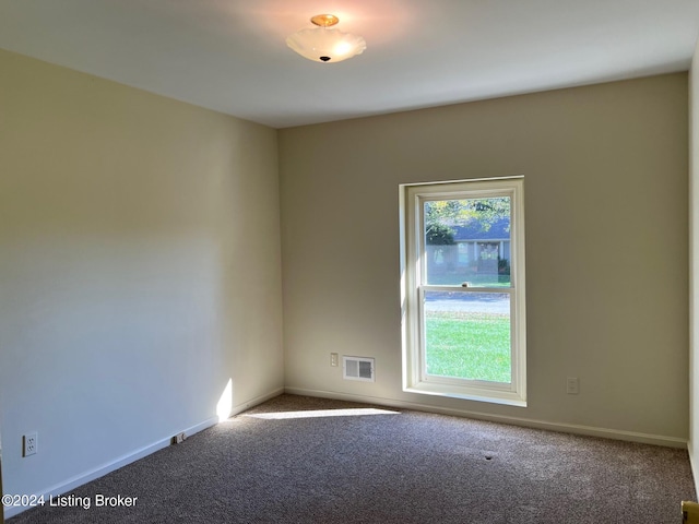 view of carpeted empty room