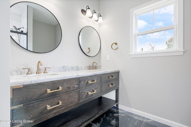 bathroom with vanity