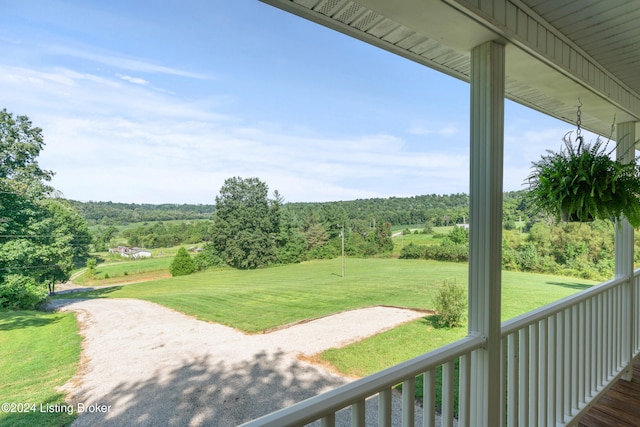 exterior space with a lawn