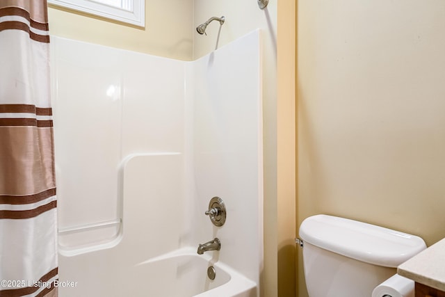 bathroom featuring shower / bath combination with curtain