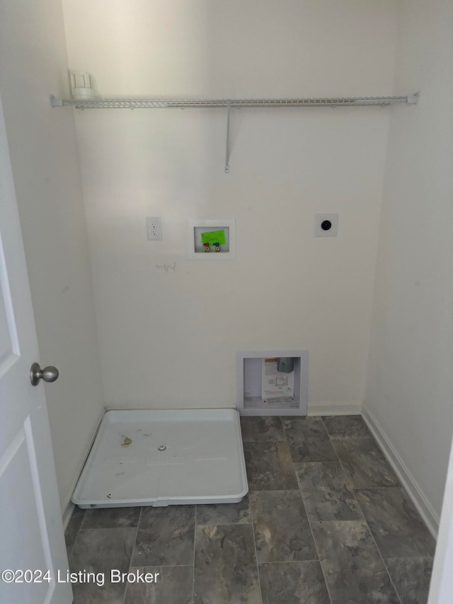 laundry room featuring washer hookup and hookup for an electric dryer