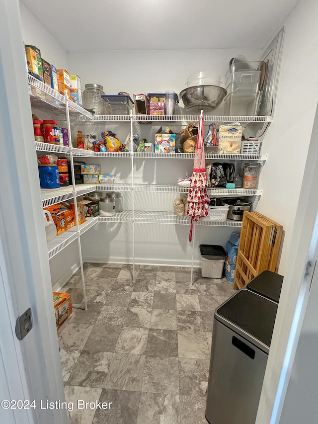 view of pantry