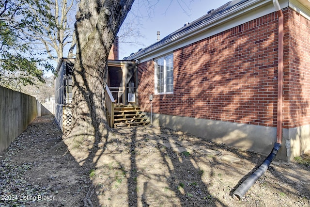 view of rear view of property