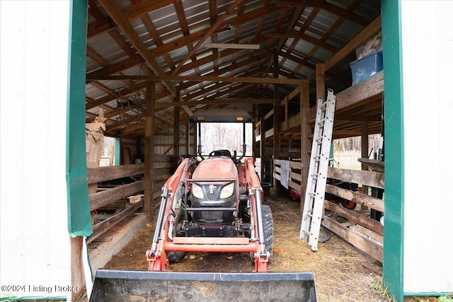 view of horse barn