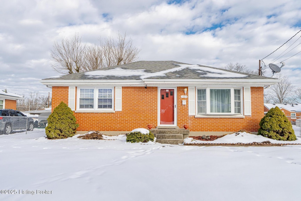 view of bungalow-style home