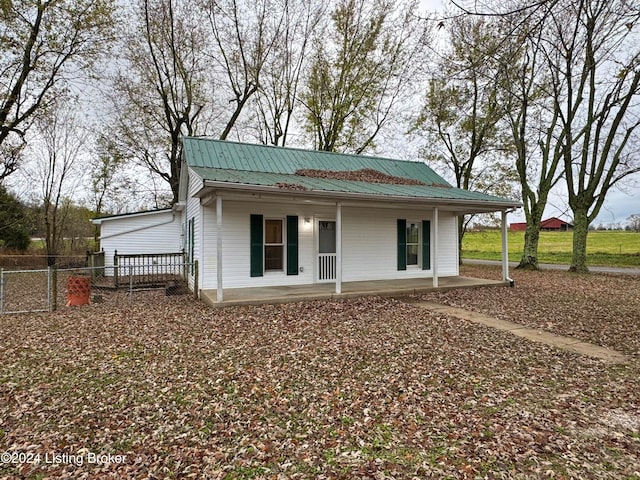 exterior space featuring a porch