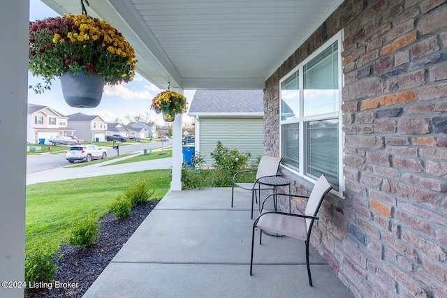 view of patio / terrace with covered porch