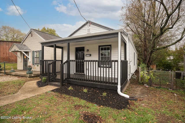 bungalow-style house featuring a porch