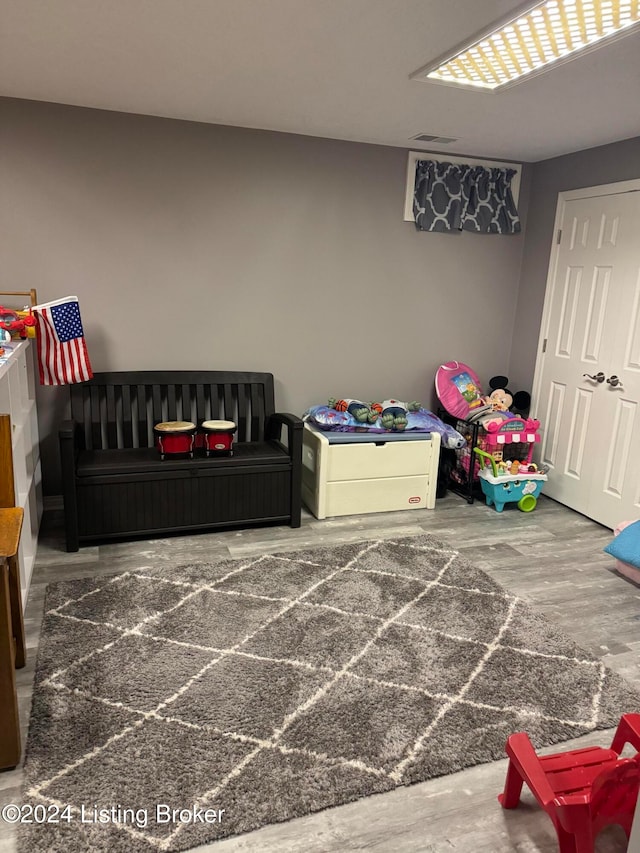 bedroom featuring hardwood / wood-style floors