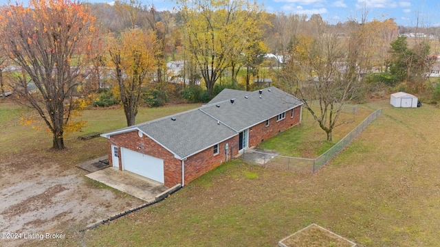 birds eye view of property