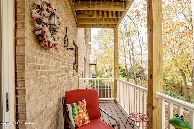 view of balcony