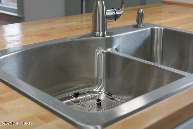 interior details with sink