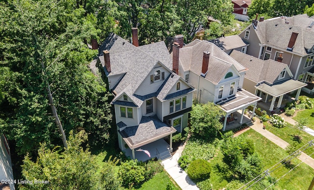 birds eye view of property