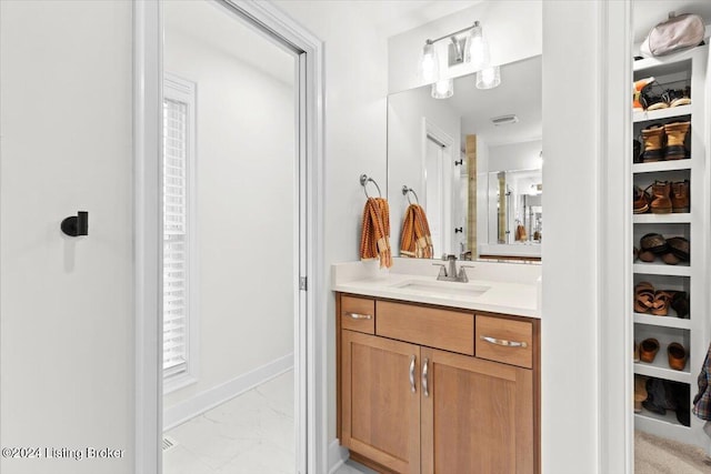 bathroom with vanity