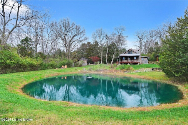 view of water feature