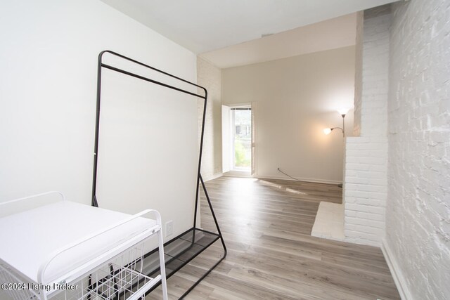 bedroom featuring light wood-type flooring