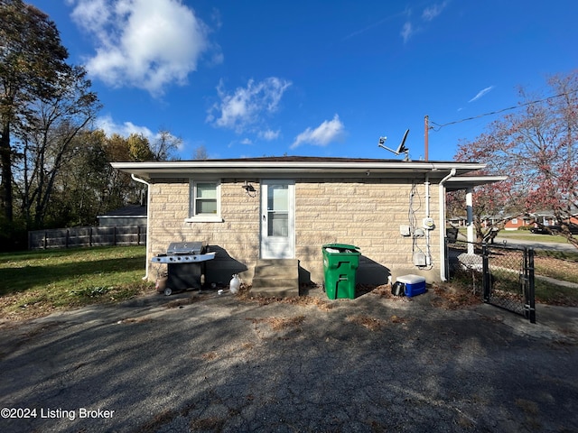 view of rear view of property