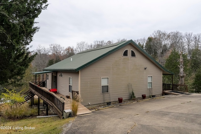 view of rear view of property