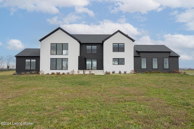 exterior space with a front yard