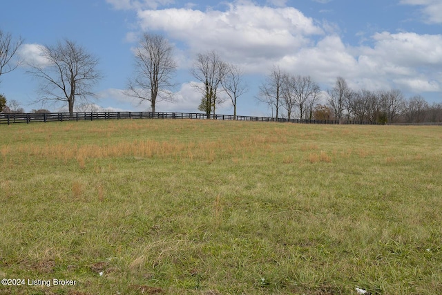 view of yard featuring a rural view