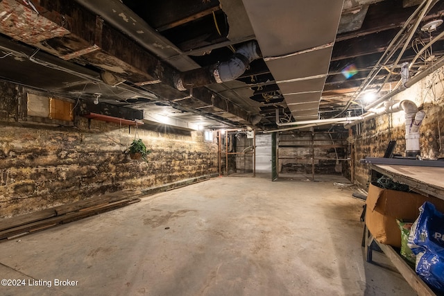 view of basement