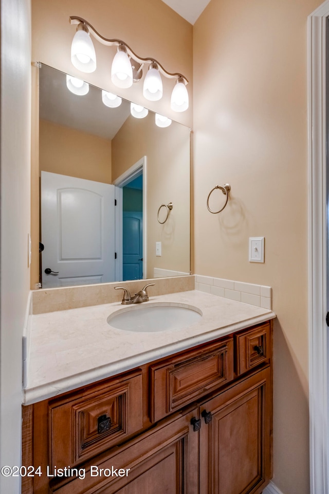 bathroom with vanity