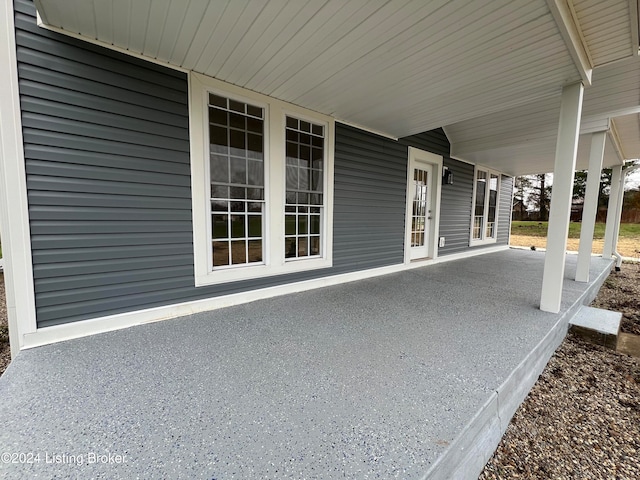 view of patio with covered porch